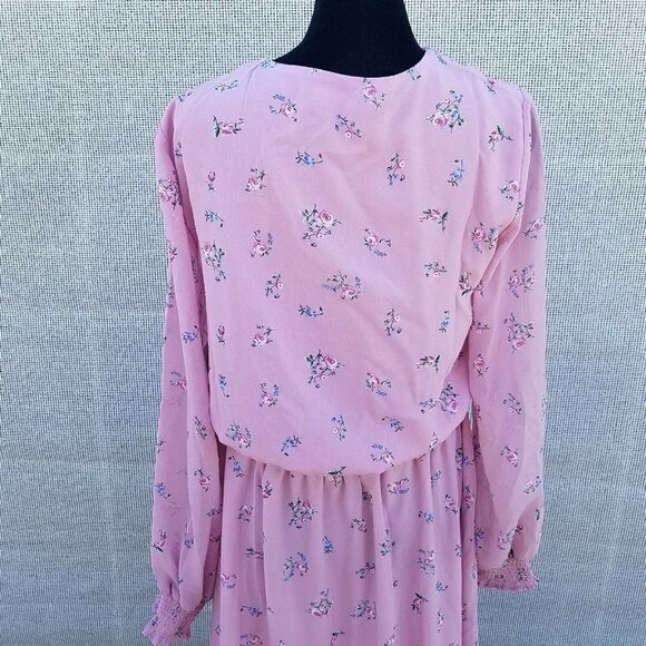 1. State Asymmetrical Long sleeves Floral Dress Womens. Size Small. NWT $119 - Picture 8 of 12